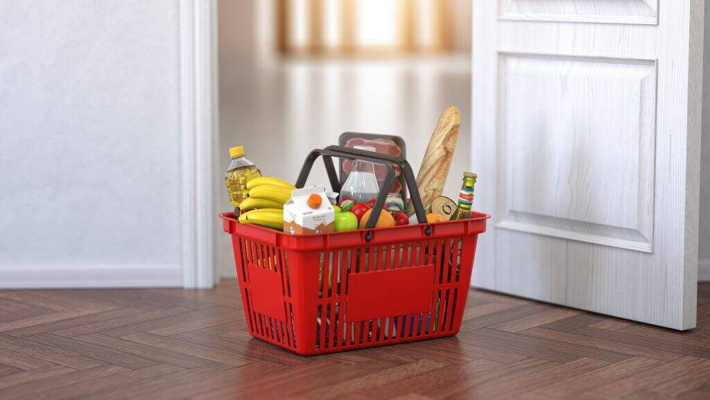 nourriture panier épicerie banque alimentaire