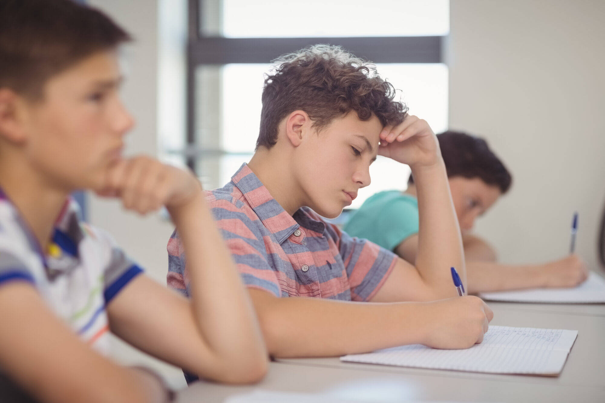 enfants secondaire ecole examen