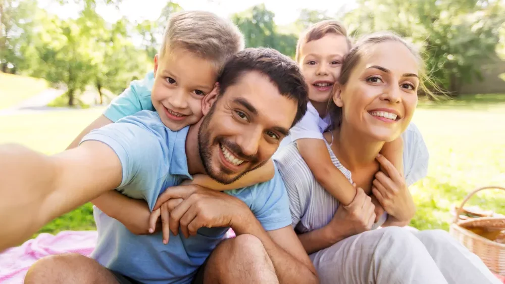 Famille heureuse