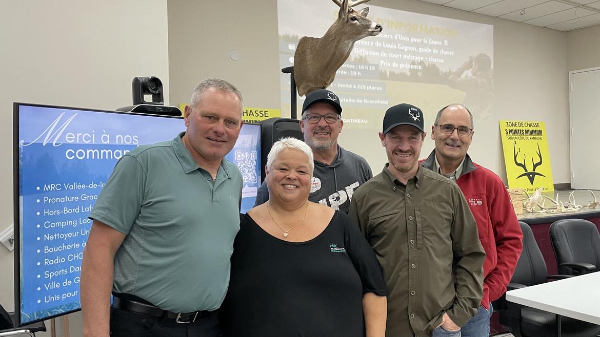 Unis pour la faune conférence Gracefield MRCVG Novembre 2023