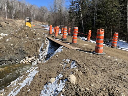 Travaux chemin de la Montée 31 milles à Bouchette