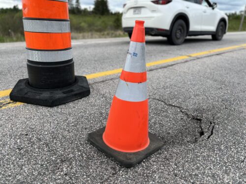 Bris sur la route 105 à Egan-Sud - mai 2026