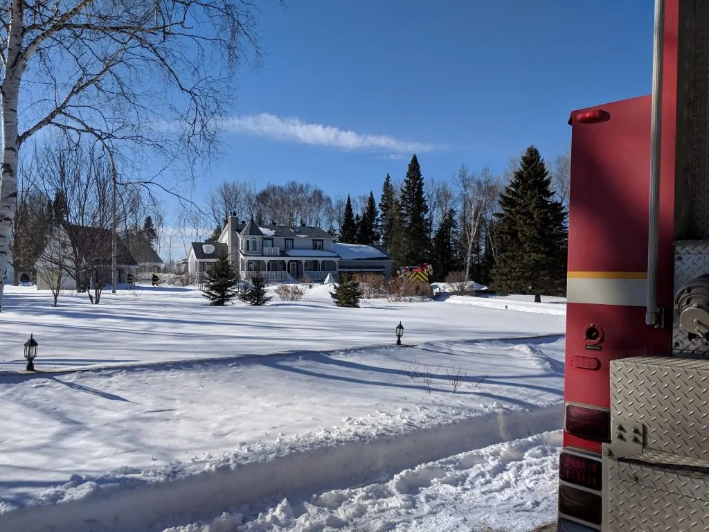 Intervention des pompiers à Aumond CHGA