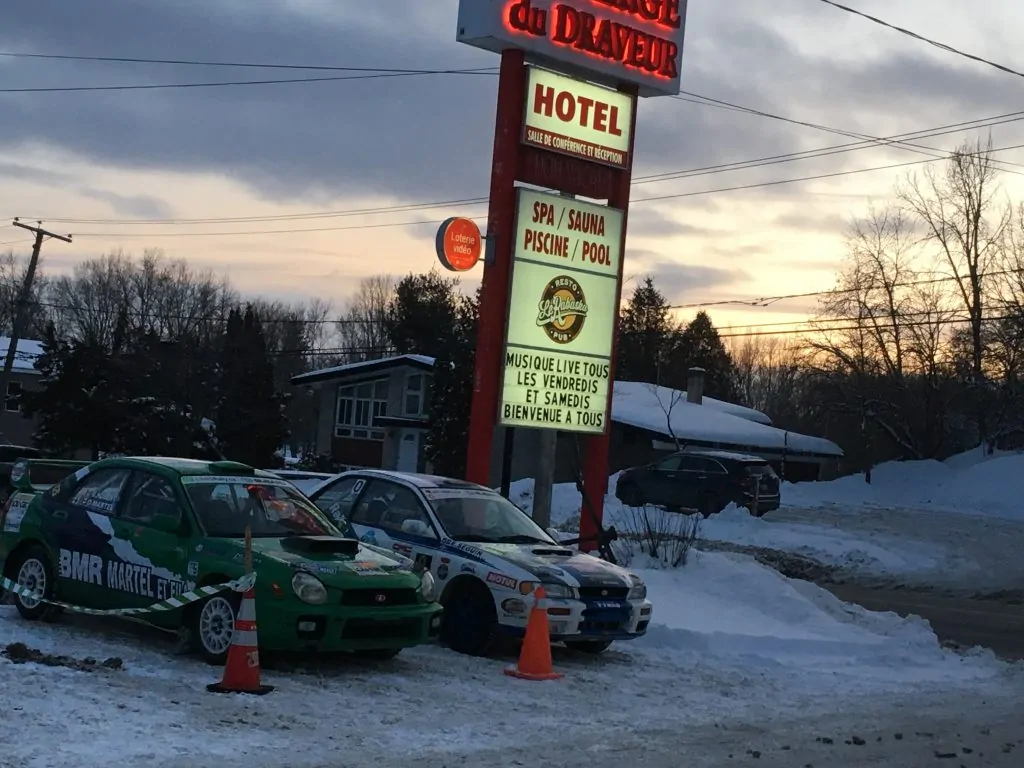 Auberge du draveur rallye perce neige