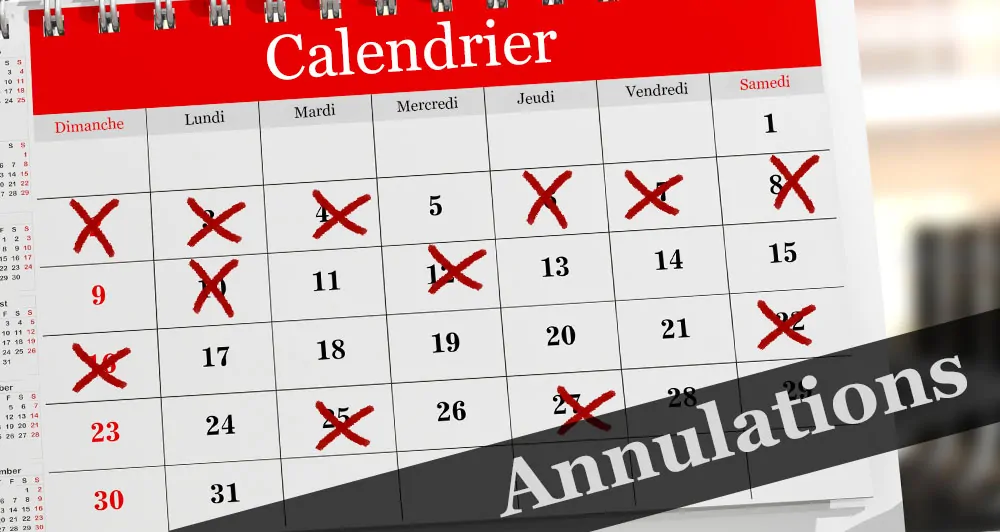 Annulation Calendrier