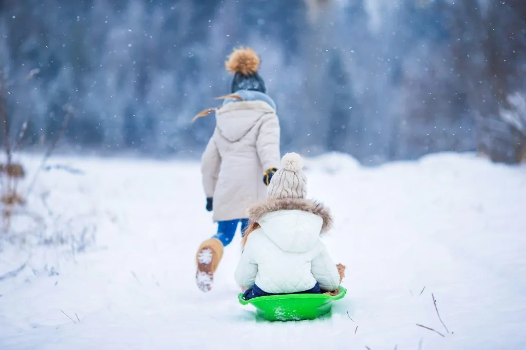 Enfant Jeu Sport hiver