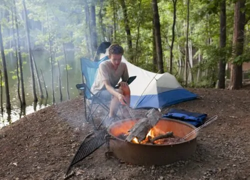 Camping feu de camp