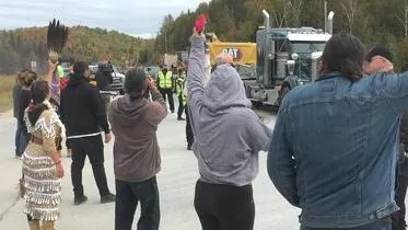 Manifestation autochtone réserve faunique La Vérendrye Manifestation autochtone réserve faunique La Vérendrye