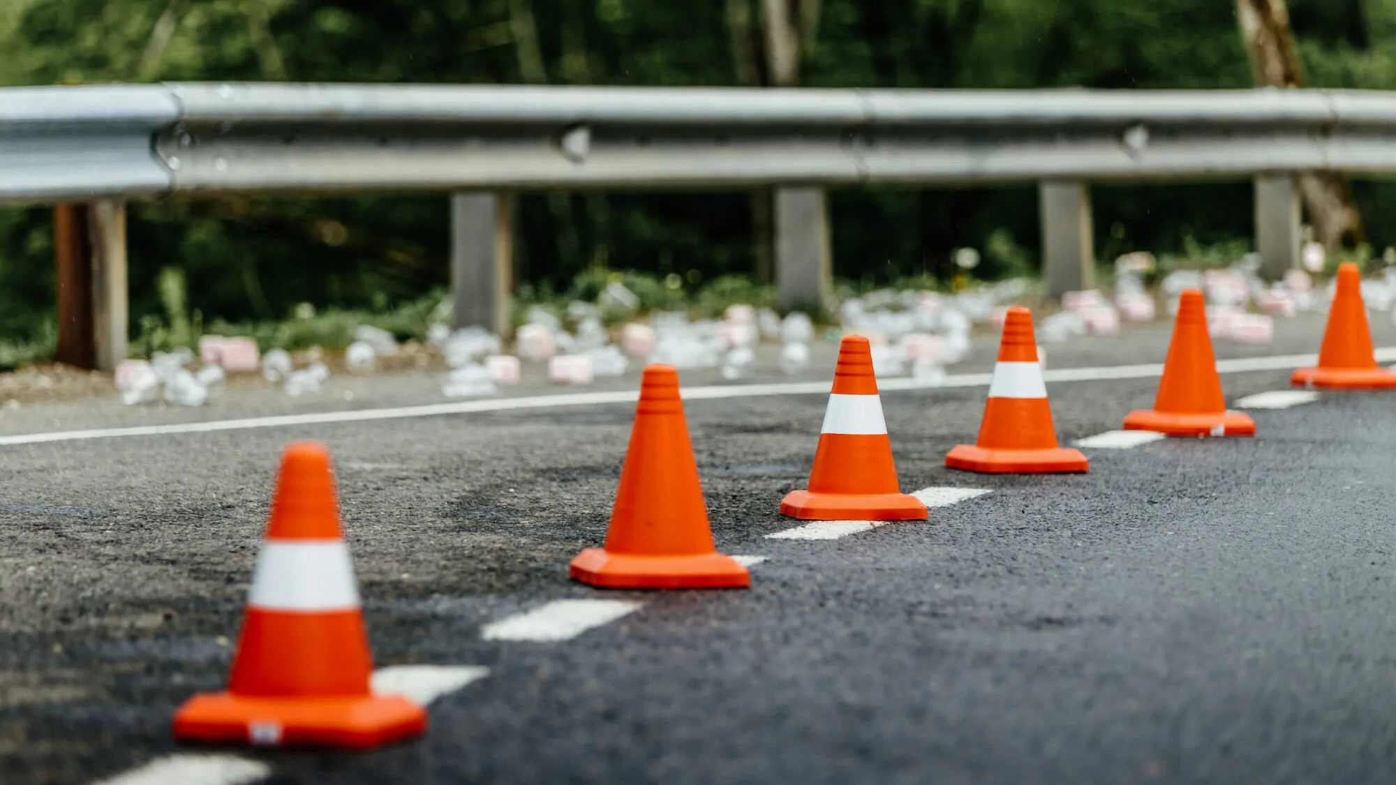 orange traffic cones