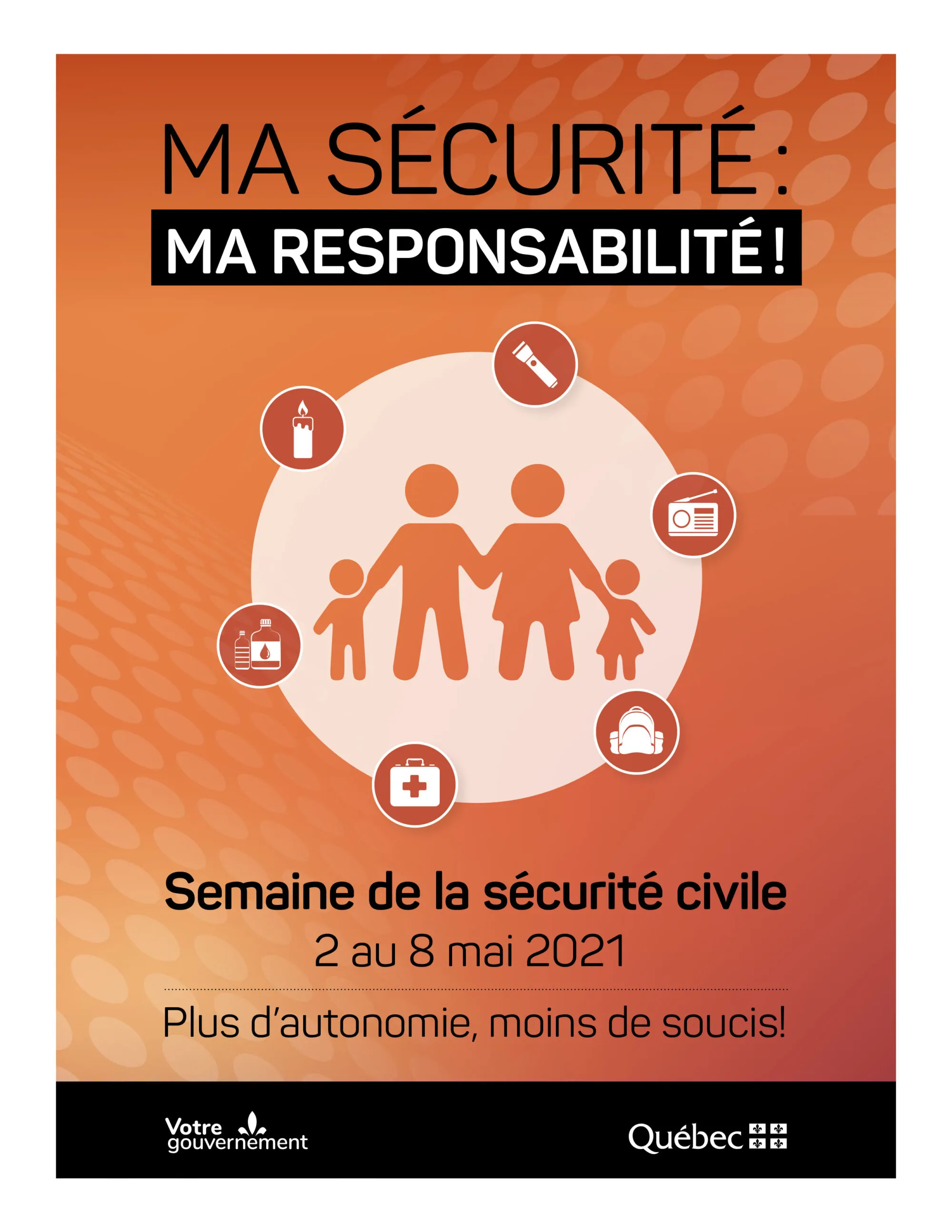 Affiche Semaine de la sécurité civile 2021 - format 8,5 x 11