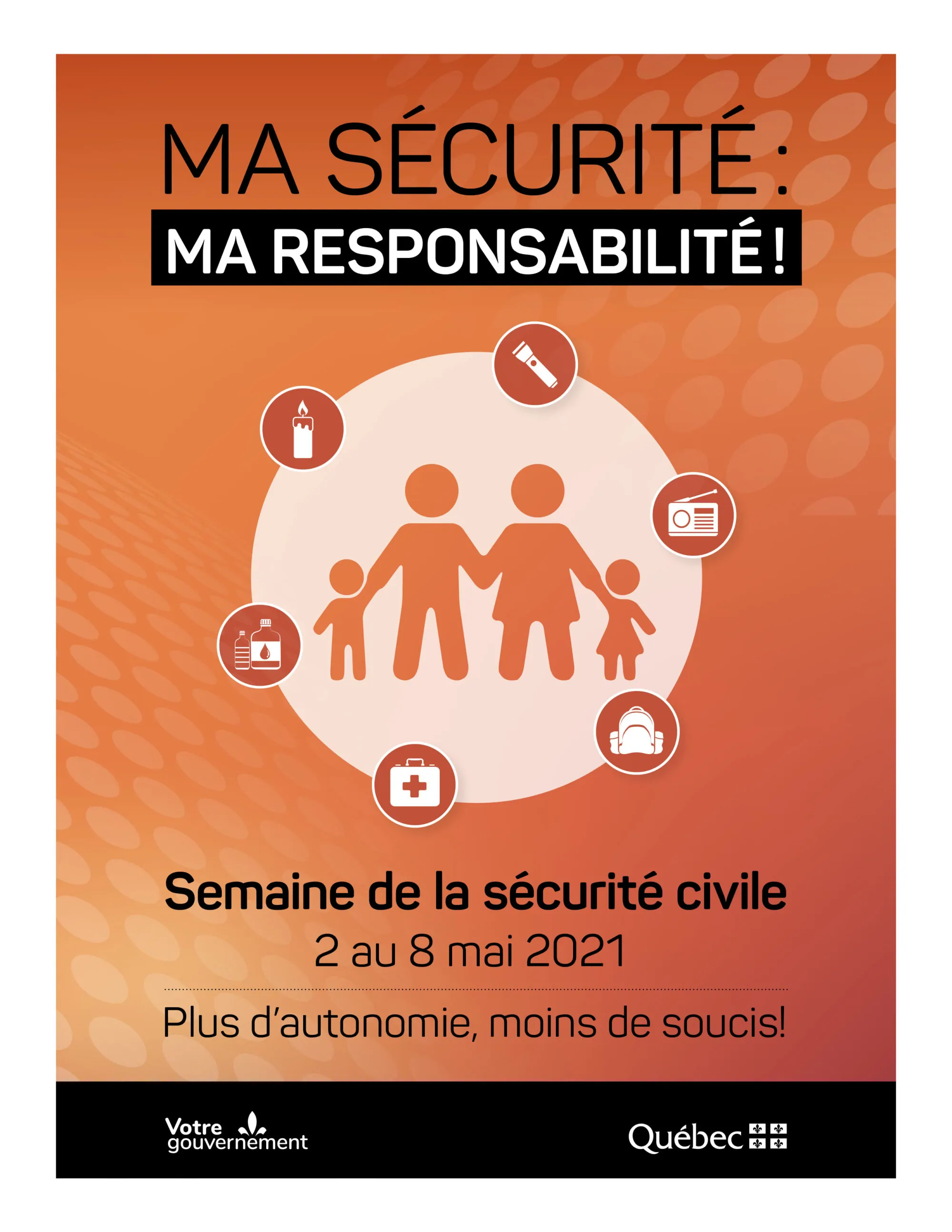 Affiche Semaine de la sécurité civile 2021 - format 8,5 x 11 Affiche Semaine de la sécurité civile 2021 - format 8,5 x 11