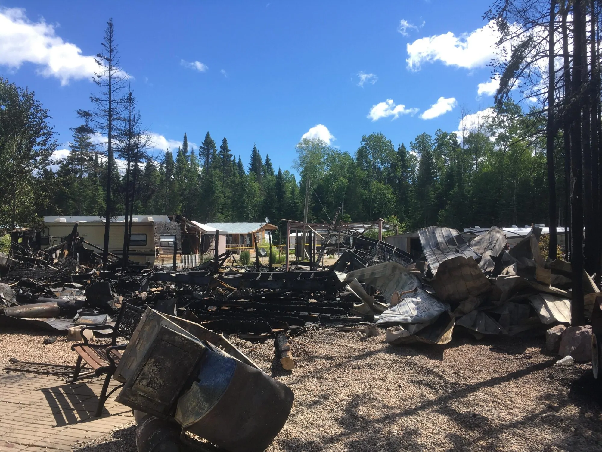 Incendie Domaine des Huards