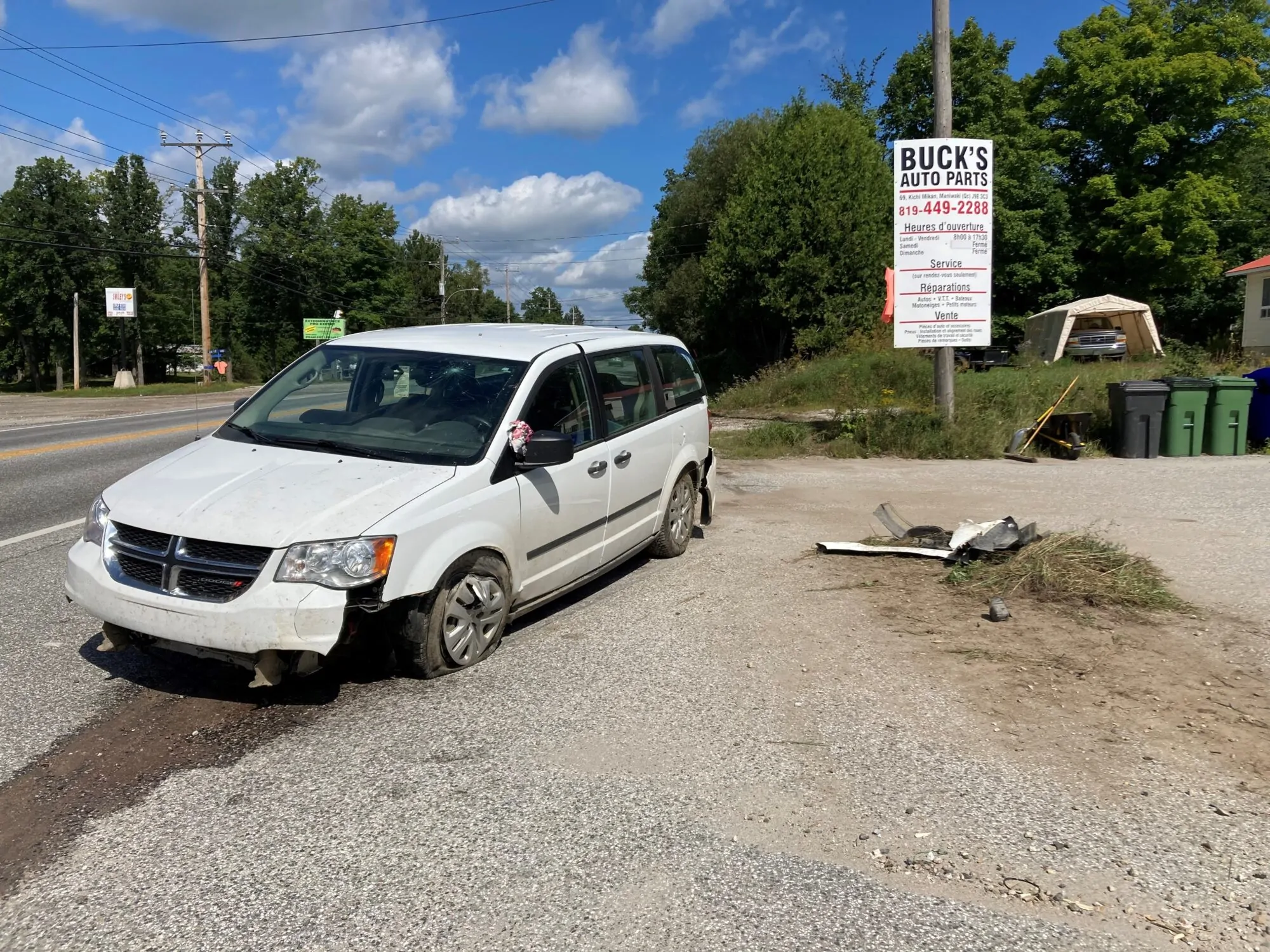 Accident Kitigan Zibi 30 août 2021