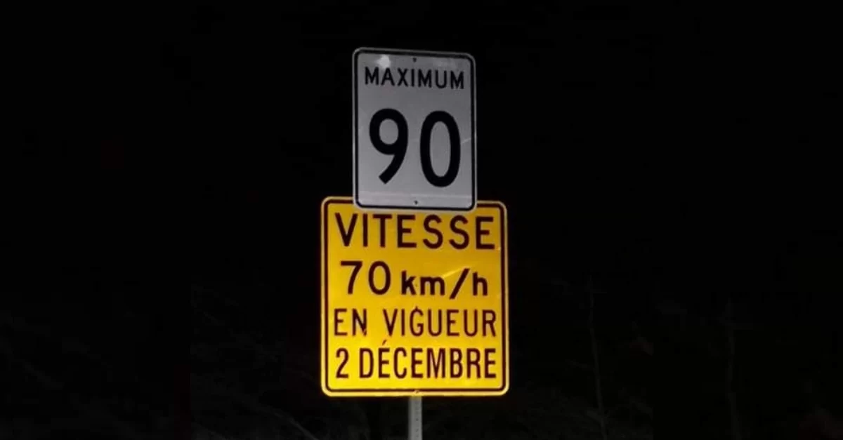 Affiche 90 km à 70 km Kazabazua Affiche 90 km à 70 km Kazabazua