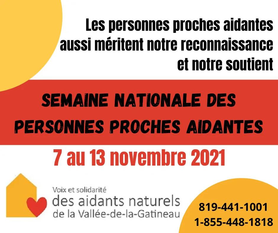 Semaine des proches aidants 2021 Semaine des proches aidants 2021