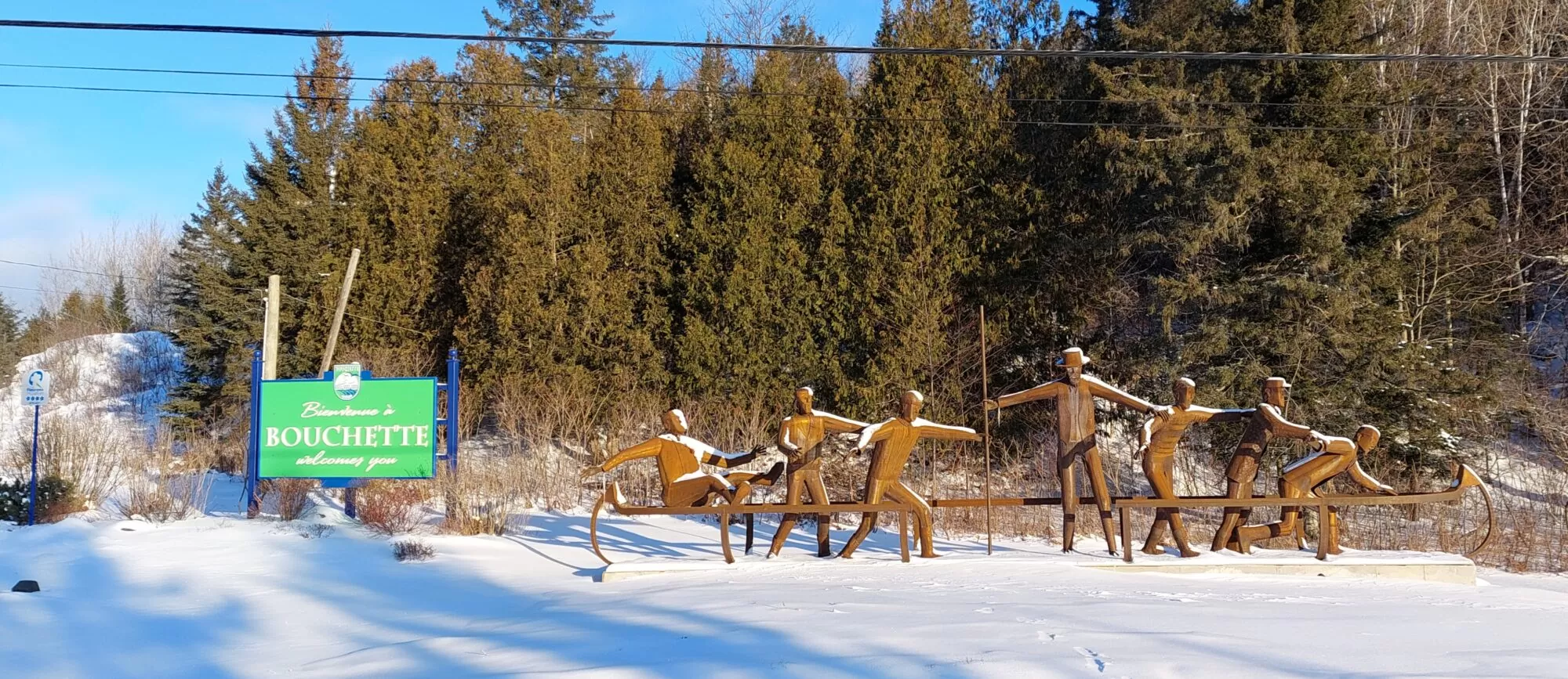 Sculpture de la Chasse-Galerie_Bouchette_hiver