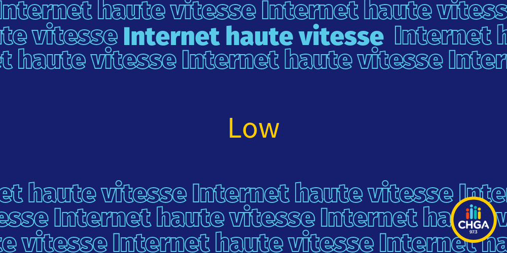Internet haute vitesse Low