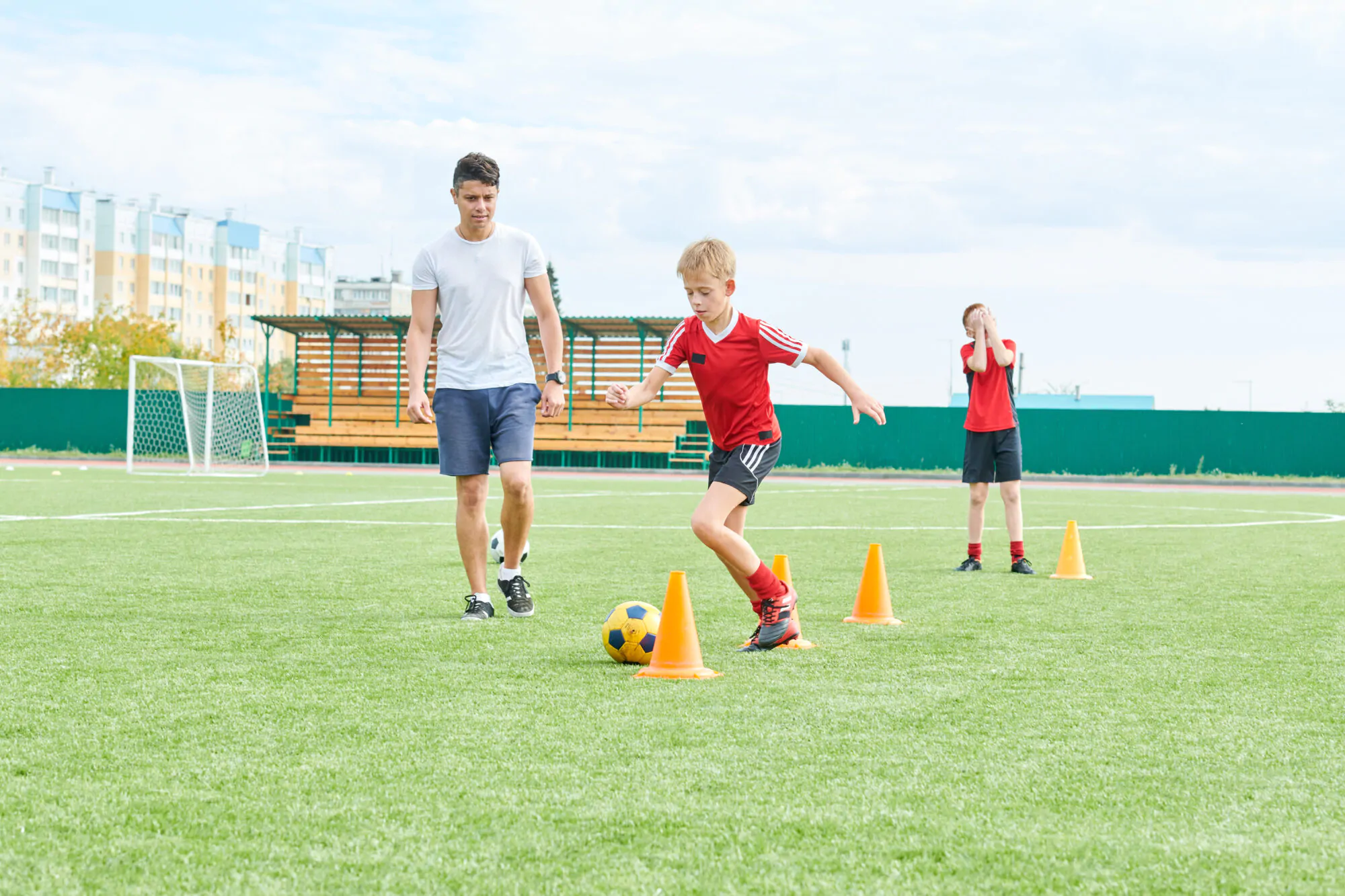 Soccer entrainement enfants