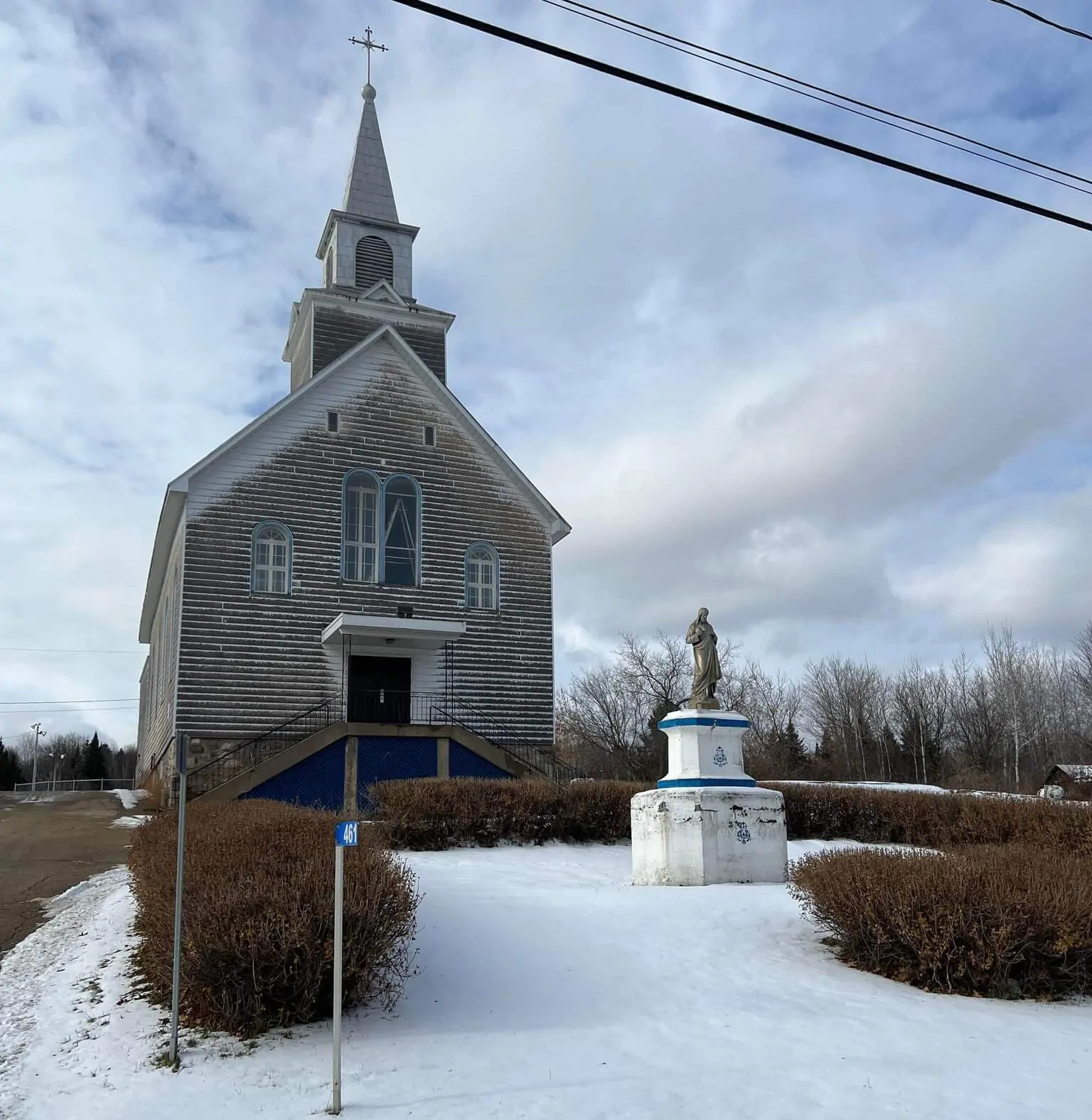 Église St-Boniface Bois-Franc hiver