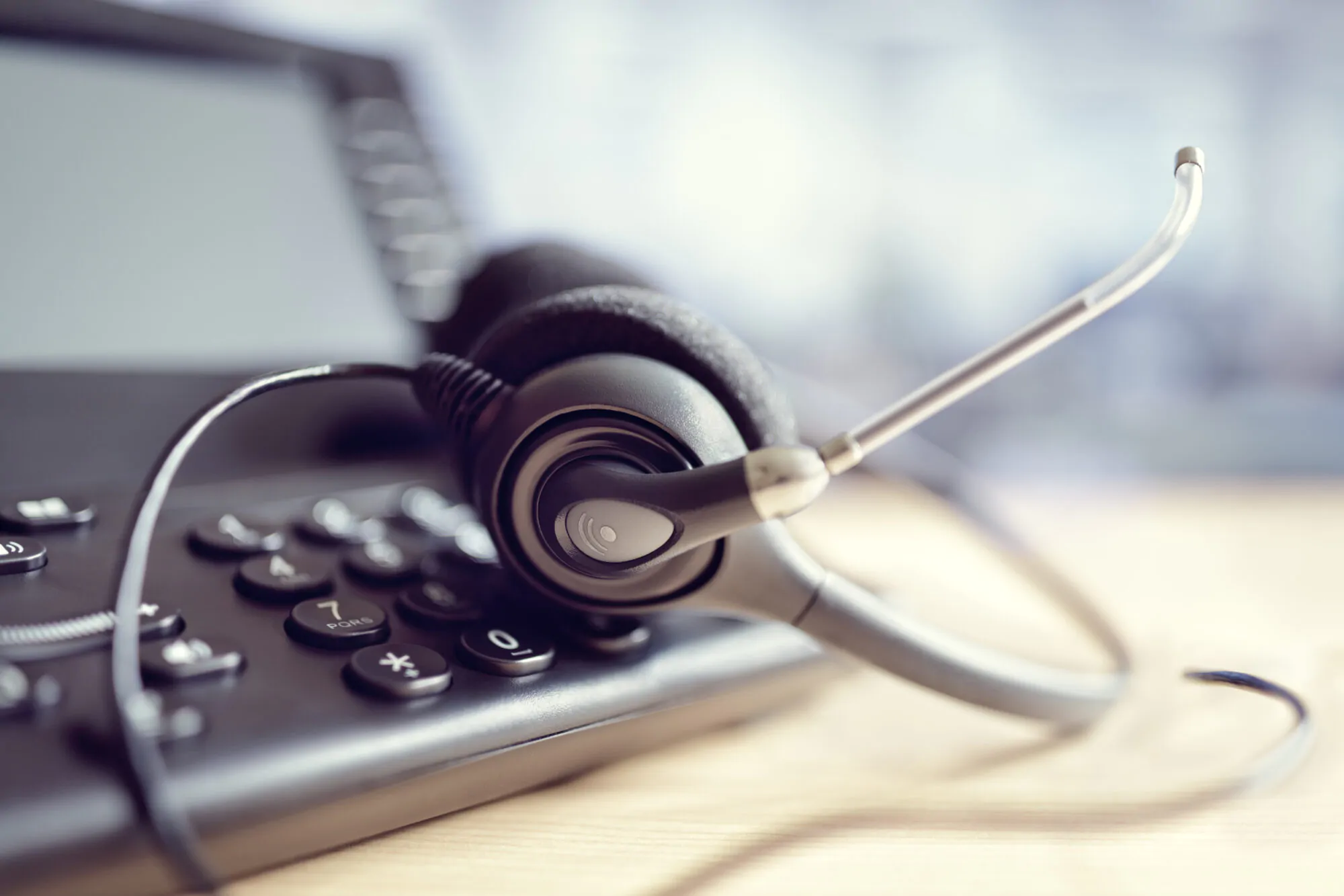 Téléphone de centre d'appel