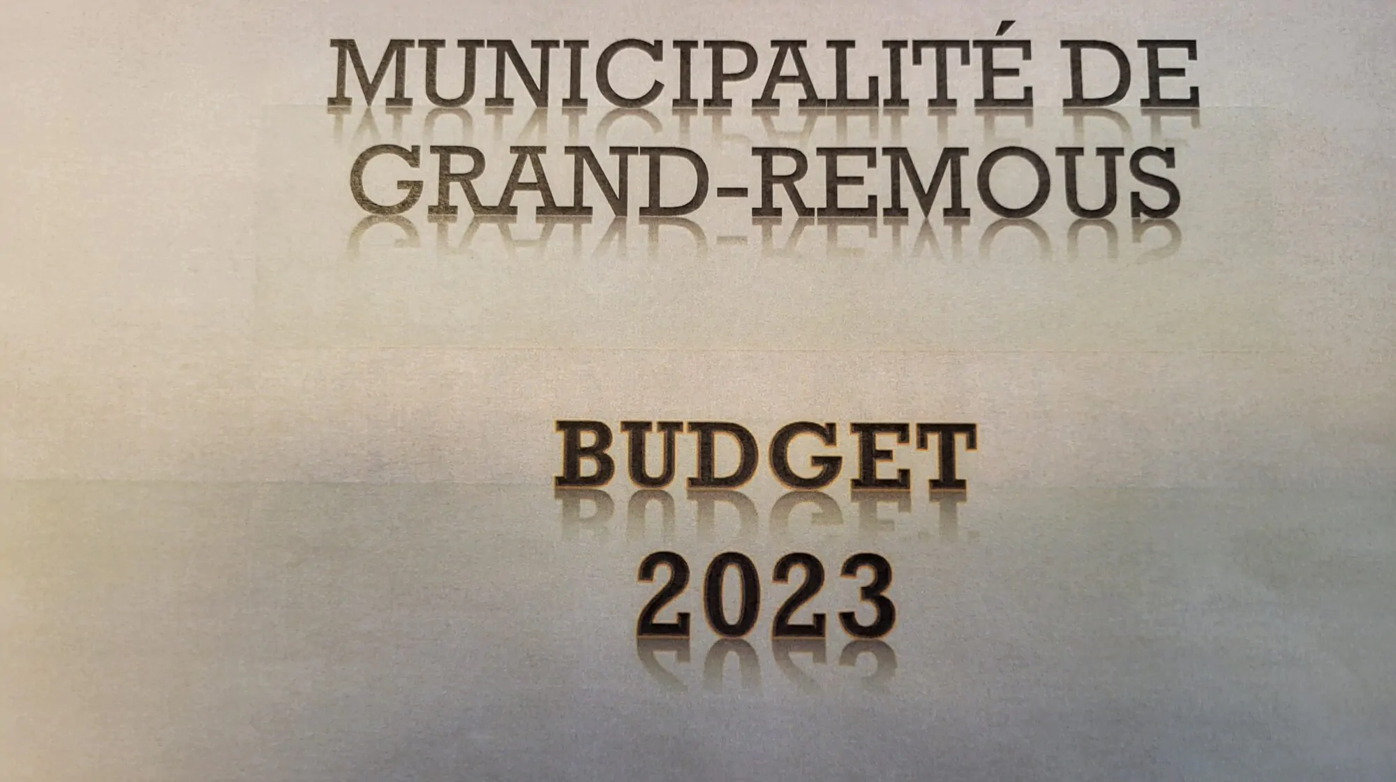 Budget Grand-Remous 2023