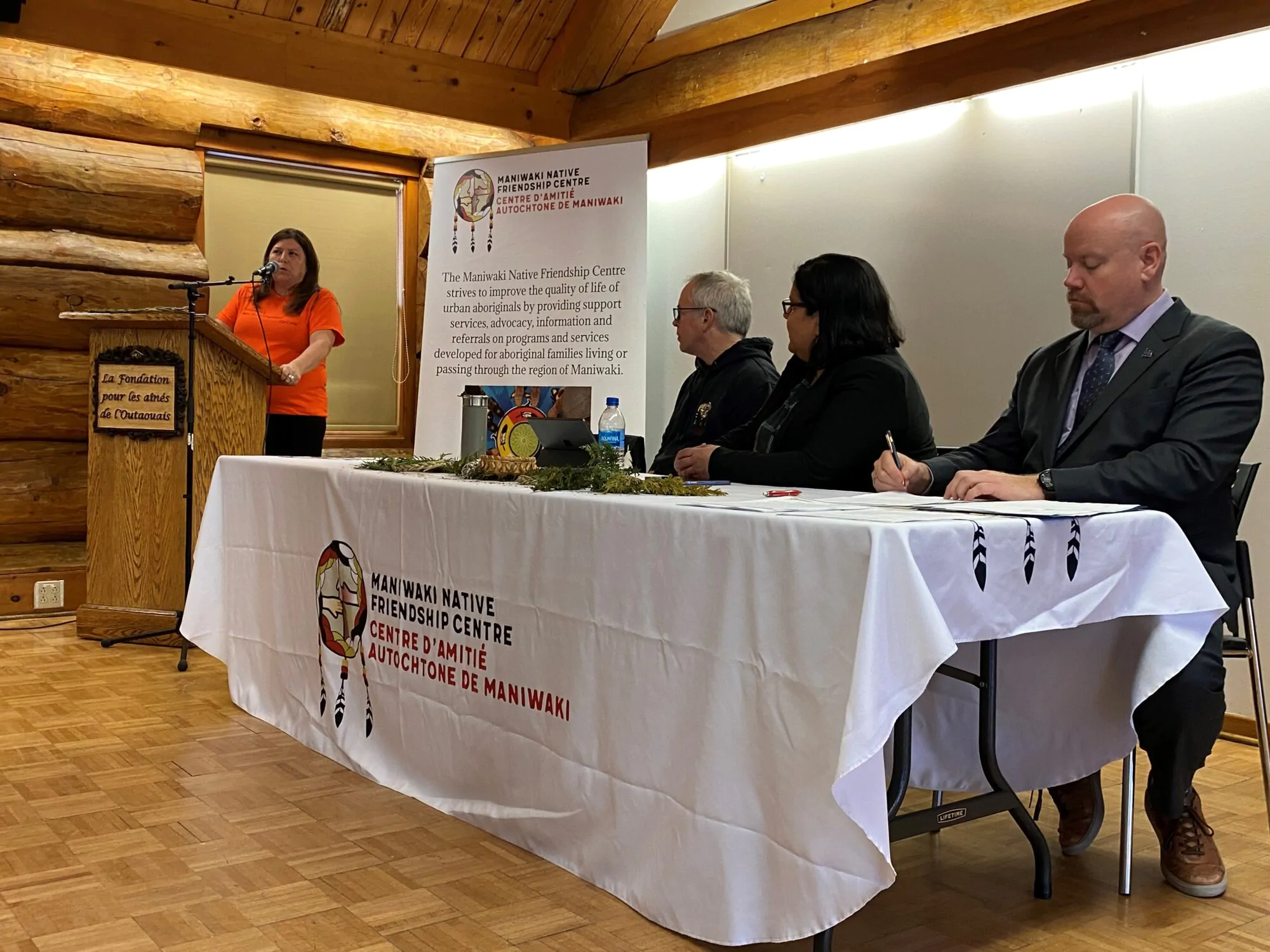 Centre d'amitié autochtone de Maniwaki à Gatineau - Annonce d'ouverture d'un nouveau centre - 10 mars 2023 (Crédit Yannick St-Denis)