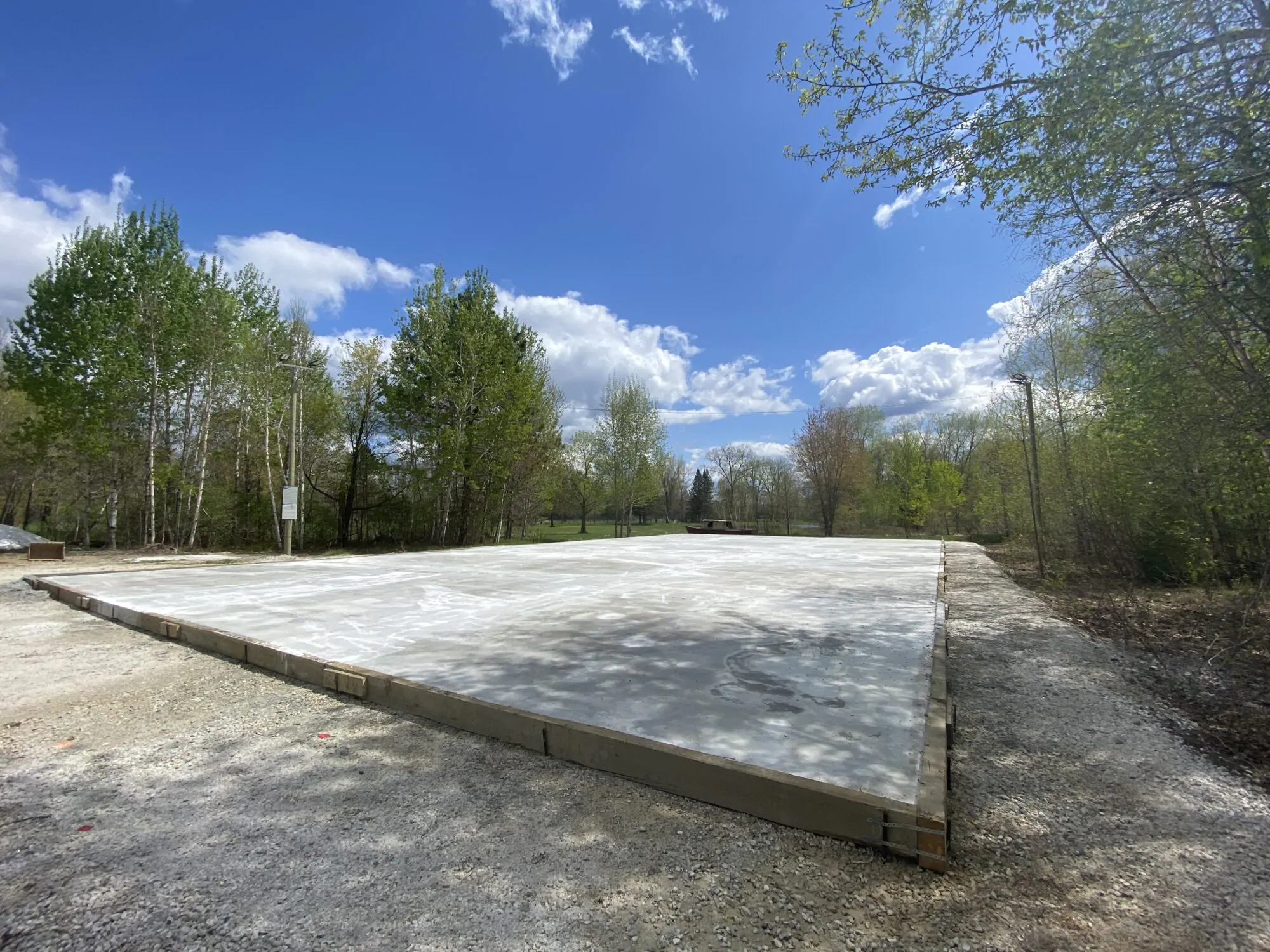 Dalle de Béton dek hockey