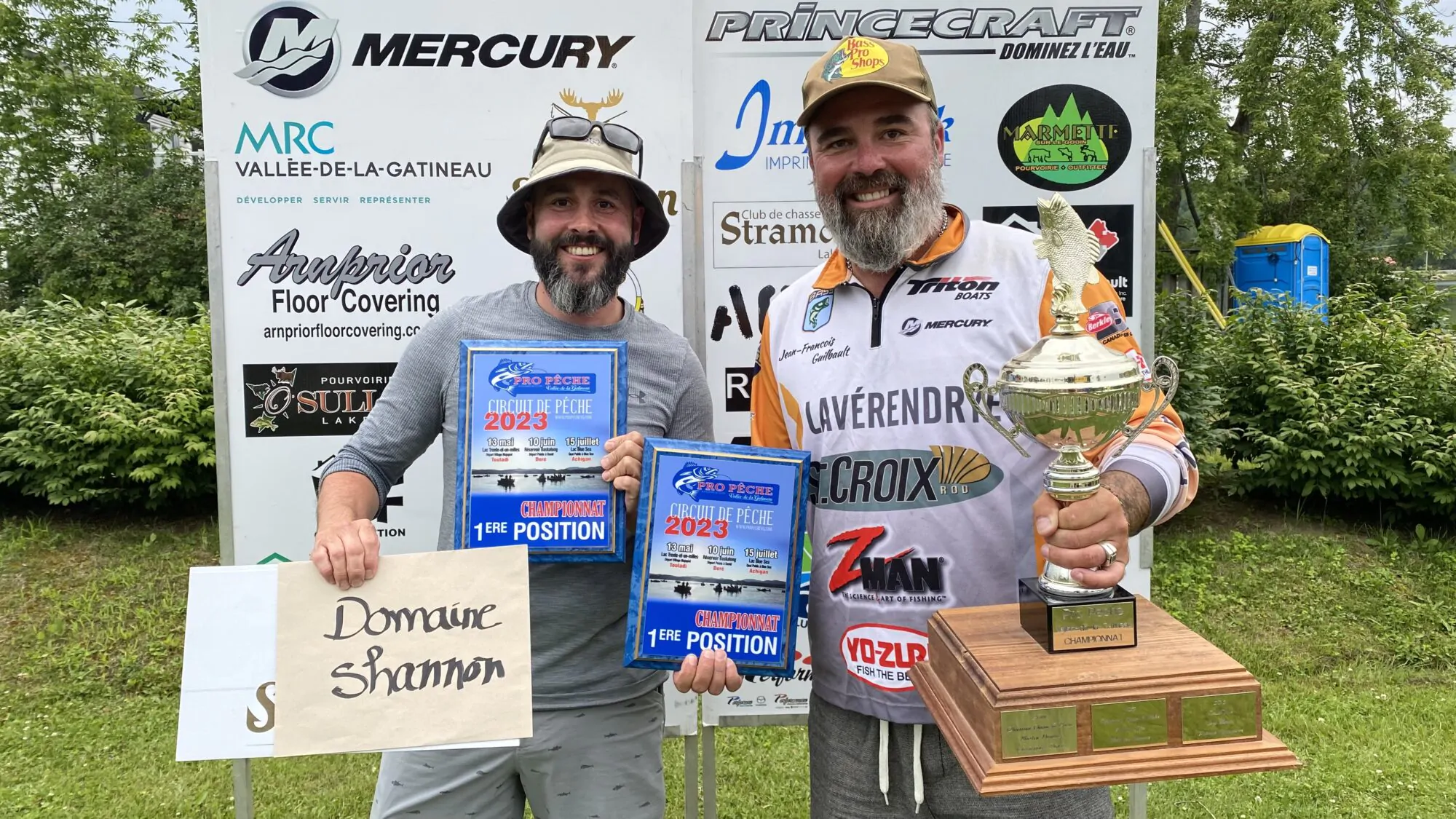 Gagnants championnat Circuit Pro Pêche 2023