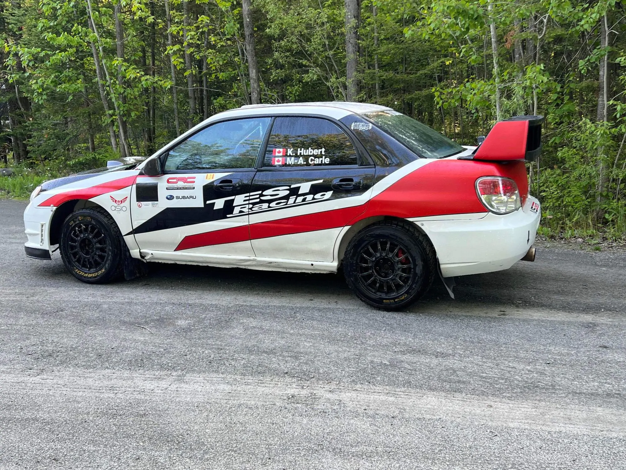 voiture tEST racing Karinanne Hubert