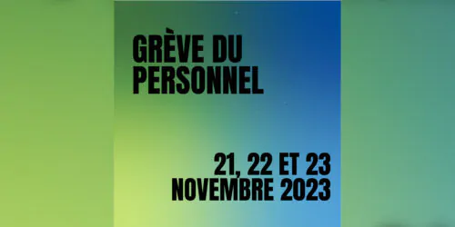 Grève 21, 22, 23 novembre 2023