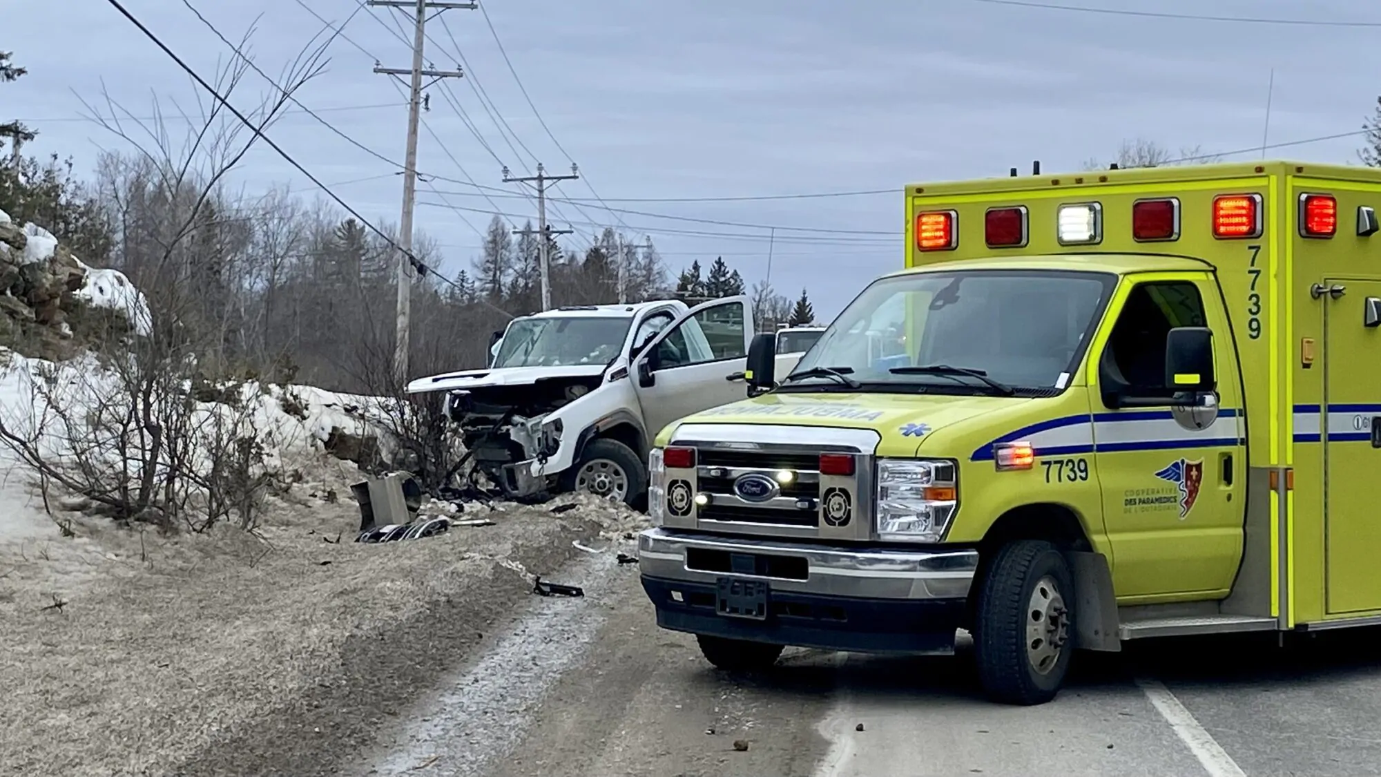 Accident de la route messines 7 février 2024