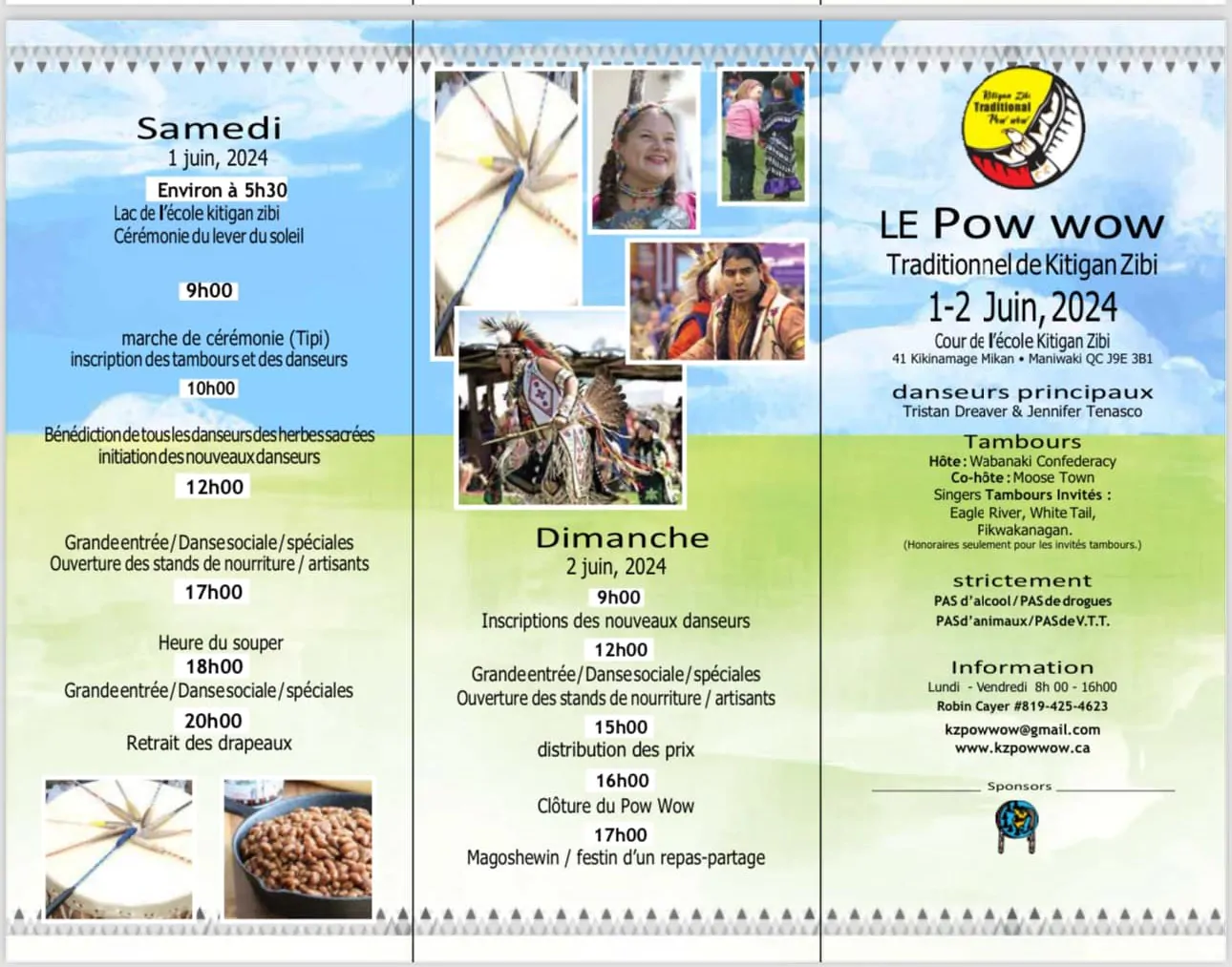 horaire pow wow 2024