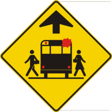 Pancarte autobus scolaire