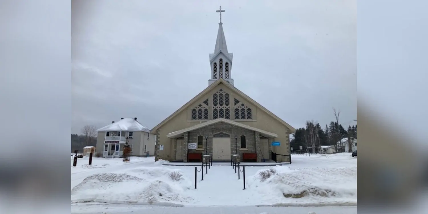Église Blue Sea Hiver
