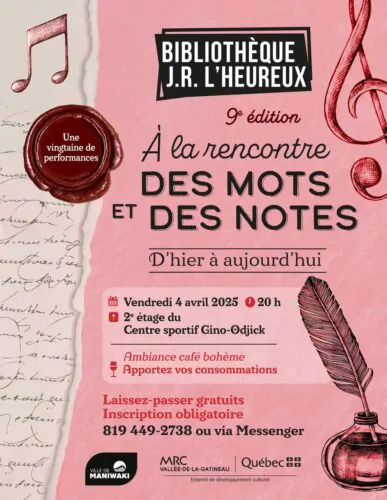 La bibliothèque J.R. L’Heureux « À la rencontre des mots et des notes »