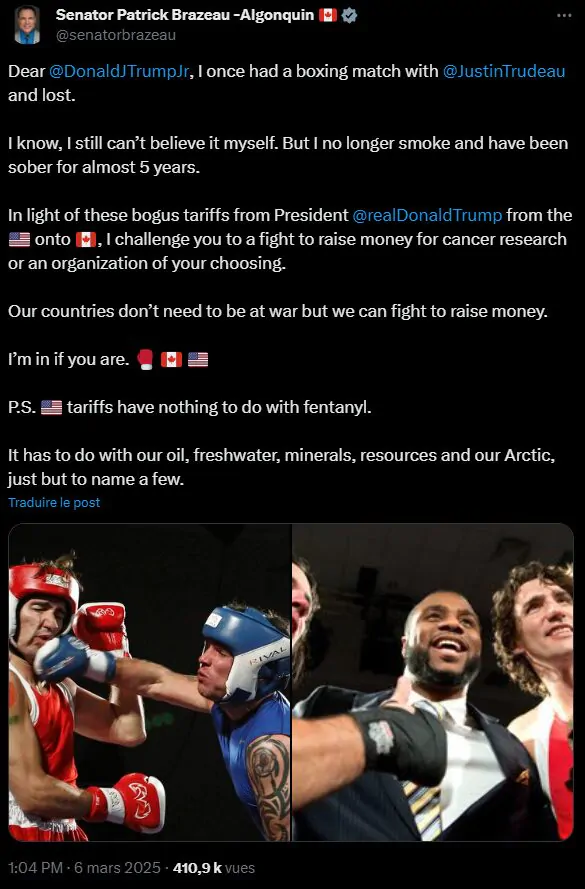 Patrick Brazeau Twitter Donald J Trump
