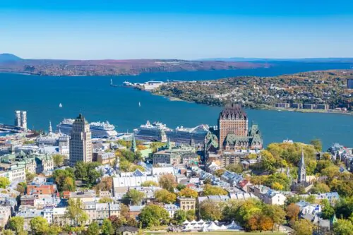 Quebec City, panorama of the town,