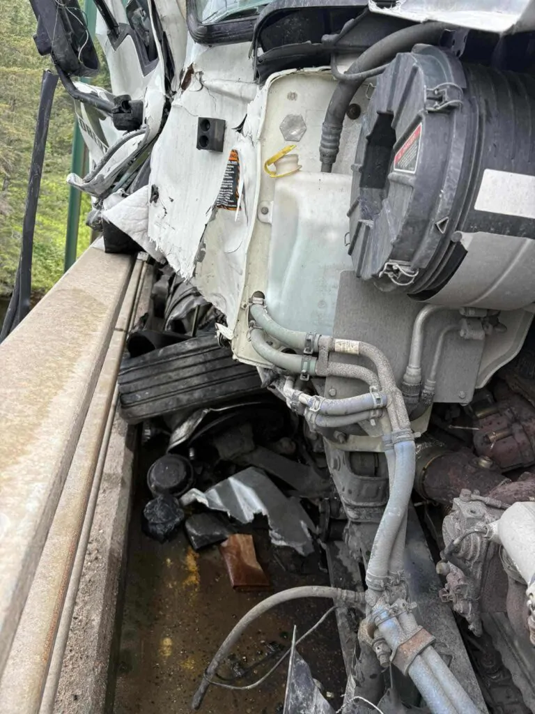 Accident véhicule lourd LSM 2 juillet 2025 crédit gracieuseté