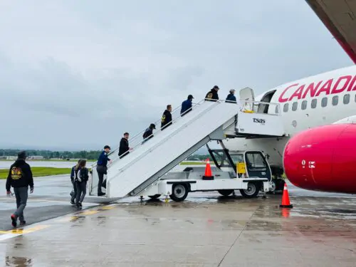 Pompiers SOPFEU envol vers Saskatchewan juillet 2025