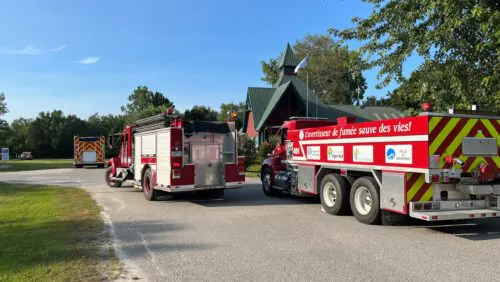 Sauvetage nautique SQ Service de sécurité incendie Maniwaki Trois Clochers août 2025