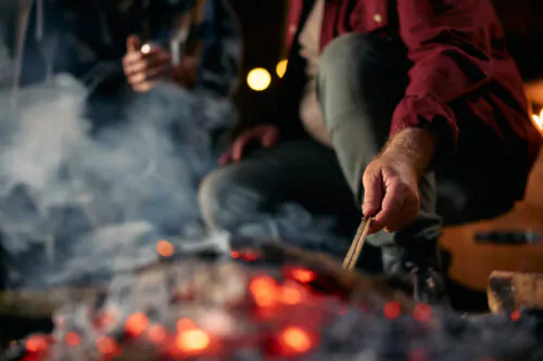 Feu de camp camping