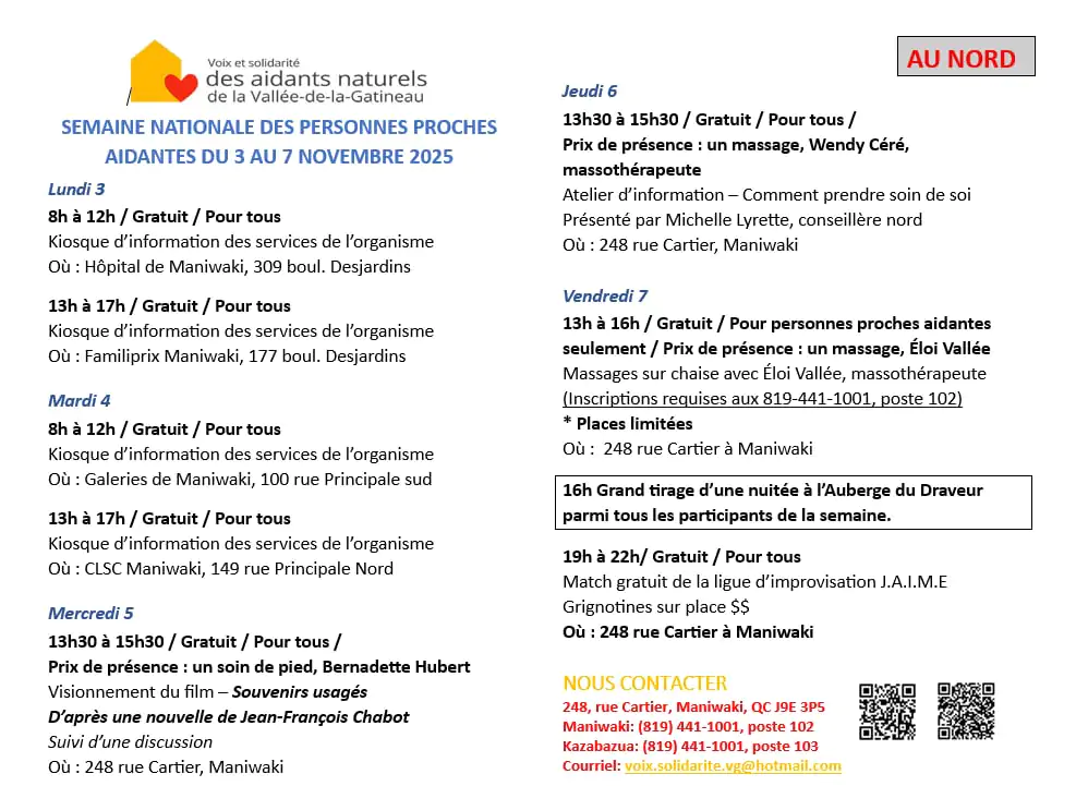 Semaine des prochas aidants Nord 2025
