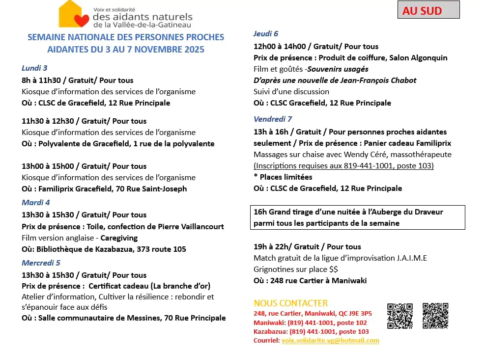 Semaine des prochas aidants Sud 2025