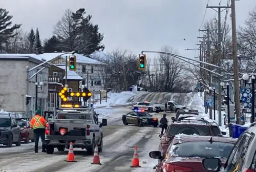 Police rue Notre Dame Maniwaki décembre 2025