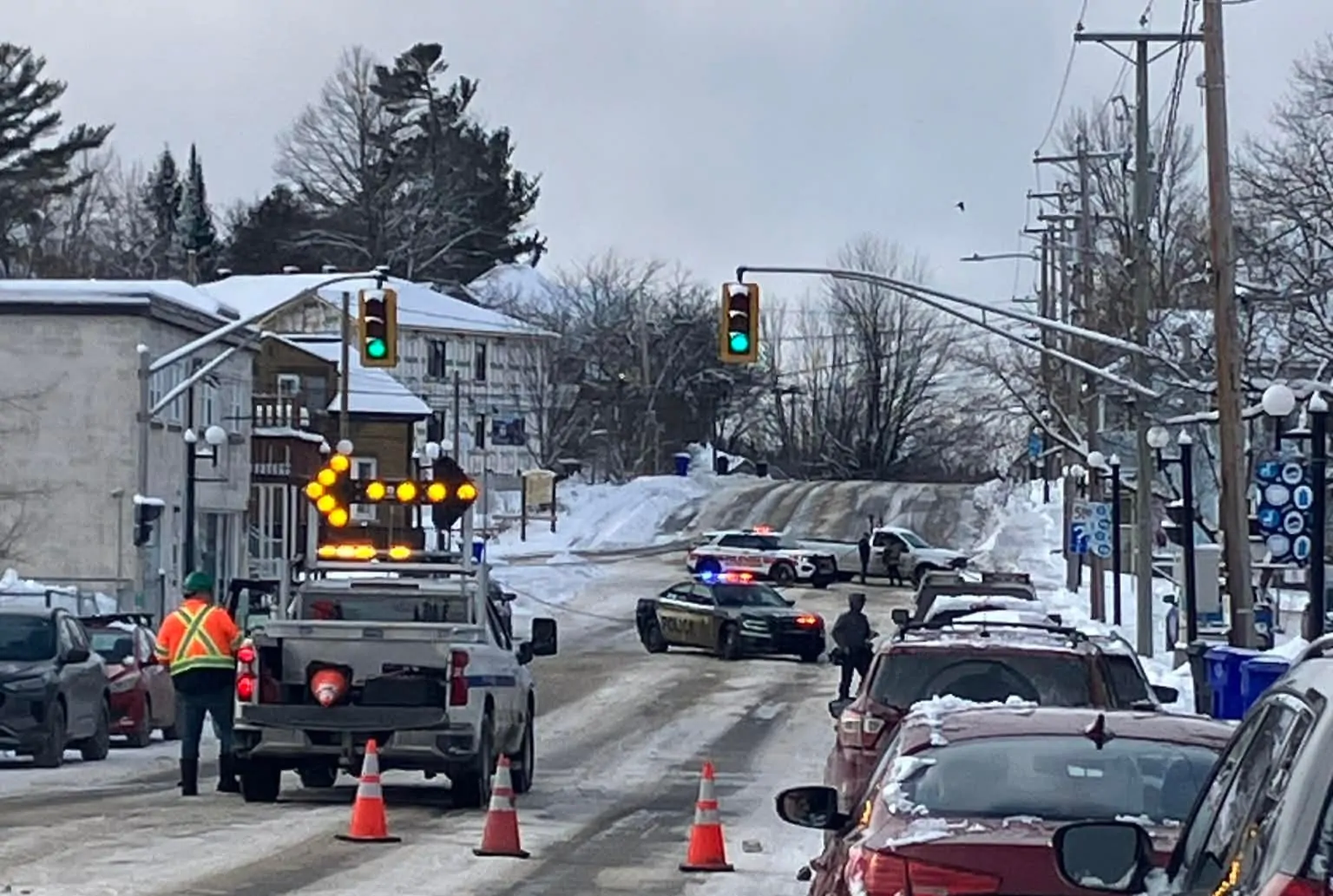 Police rue Notre Dame Maniwaki décembre 2025