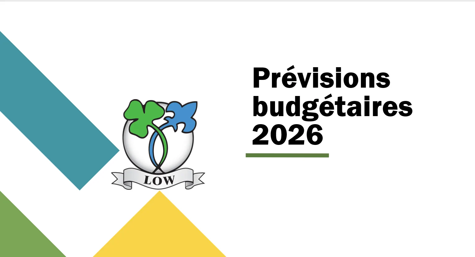 Photo Prévisions budgétaires Low 2026